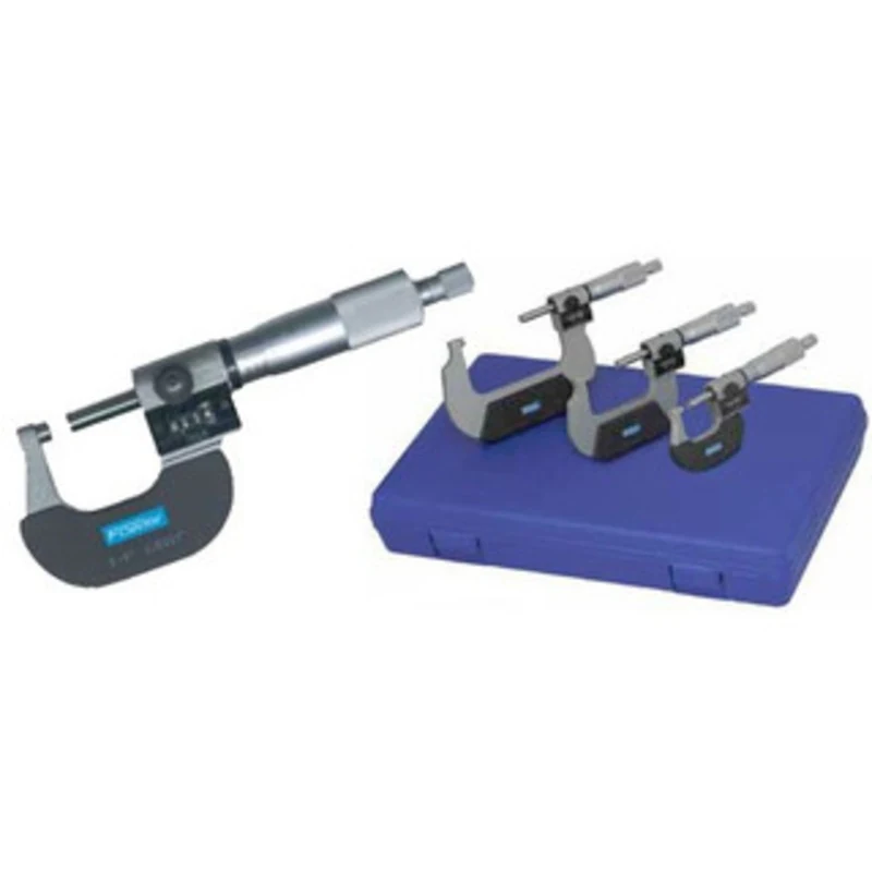 Fowler Digit Counter Outside Micrometer Set 0-4 - 52-224-104